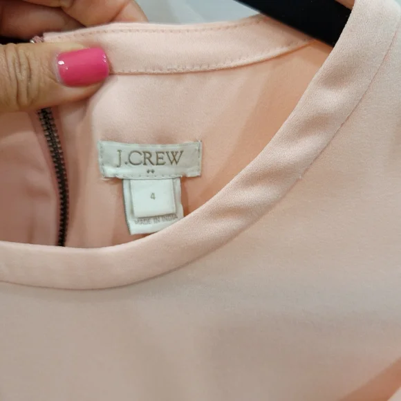 J.crew Blush Pink Ruffle Blouse - Picture 6 of 8